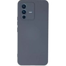 Uravas Store Newface Vivo V23 5g Kılıf Nano Içi Kadife Silikon - Gri