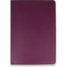 Uravas Store Samsung Galaxy T500 Tab A7 10.4 Kılıf 360 Tablet Deri Kılıf - Mürdüm