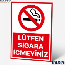 Levhadepo Lütfen Sigara Içmeyiniz Uyarı Levhası Dekota