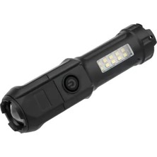 Uravas Store Powermaster 109-B Zoomlu Flash Özellikli Smd ve Power Led’li Şarjlı Plastik Kasa El Feneri (Powerba