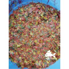 Atılım Akvaryum Lepistes, Kılıç, Molly, Tetra, Tropikal ve Canlı Doğuran Balık Yemi Karışık 100 gram