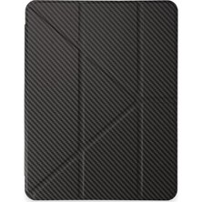 Uravas Store Newface Ipad Pro 11 (2024) Kılıf Color Karbon Tablet Kılıfı - Koyu Gri