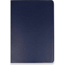 Uravas Store Samsung Galaxy T860 Tab S6 10.5 Kılıf 360 Tablet Deri Kılıf - Lacivert