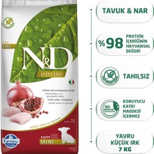 N&D Nd Prime Tavuk&Nar Adult Mini Tahılsız Köpek Maması - 7 Kg