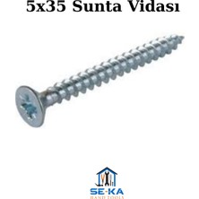 Seka Hand Tools 5X35 Sunta Vidası Çinko (50 Adet)