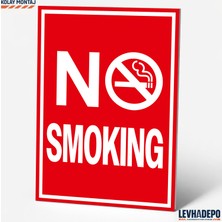 Levhadepo No Smoking (Sigara Içmek Yasaktır) Uyarı Levhası Dekota