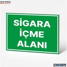 Levhadepo Sigara Içme Alanı Uyarı Levhası Dekota