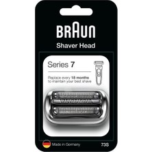 Braun Series 7 73S Gümüş Tıraş Makinesi Yedek Başlığı Hassas Kesim Özelliği ile Ergonomik Tasarım