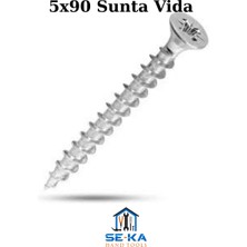 Seka Hand Tools 5X90 Sunta Vidası Çinko (25 Adet)