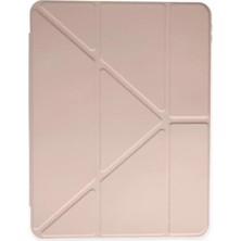 Uravas Store Ipad Pro 11 (2024) Kılıf Kalemlikli Mars Tablet Kılıfı - Rose Gold