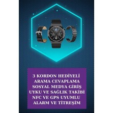 Kulak Içi Kablosuz Bluetooth Kulaklık Nfc Gps Özellikli Akıllı Saat Alarm Titreşim