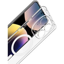 Uravas Store Mey Ithalat®   Redmi Note 14 Pro 4g Combo Sert Şeffaf Magsafe Kapak - Şeffaf