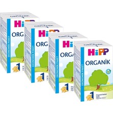 Hipp Organik Bebek Sütü 600 gr 4'lü Biberon Maması 0-6 Ay İçin Sütlü İçerik