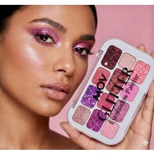 MOV 12’li Glitter Far Paleti No:03 – Yüksek Pigmentli, Işıltılı 12 Renk