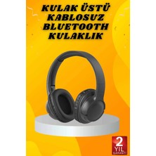 Uravas Store Mey Ithalat® Kulak Üstü Bluetooth Kulaklık Ayarlanabiilir Uzun Pil Ömrü Kablosuz 5.0 Bluetooth