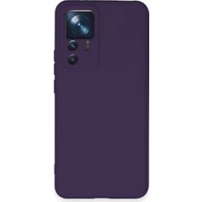 Uravas Store Xiaomi Mi 12T Pro Kılıf Nano Içi Kadife Silikon - Mor