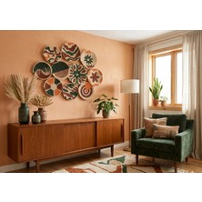 Atlas Home Art 10 Parça Duvar Tabağı Seti Hasır Duvar Seti