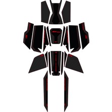 Gp Kompozit Honda Adv 350 2023-2026 Uyumlu Full Pad Seti Karbon-Kırmızı