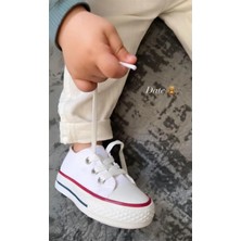 Ymn Ayakkabı Günlük Keten Rahat Beyaz Bebek & Çocuk Sneaker Convers Spor Ayakkabı