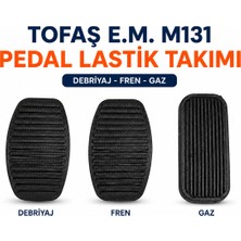 Emr Tofaş Eski Model Pedal Lastik Takımı 3 Parça | Şahin Doğan Kartal M131 Fren Debriyaj Gaz Pedal Lastiği Seti