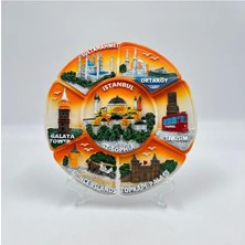 Mevlana Bazaar Ayasofya Kabartmalı Dekoratif Tabak Masa ve Duvar Dekor 18 cm