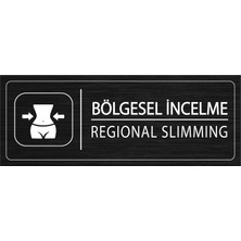 Mayeka Bölgesel İncelme İsimlik Siyah Metal Kapı İsimliği Levhası Yönlendirme Tabelası