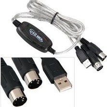 Alfais Usb Midi Org Kablosu Çevirici Dönüştürücü Adaptör 4590 USB 2.0 Uyumlu Enerji Verimli