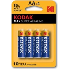Uravas Store Kodak  4 Adet Max Super Alkalin Kalem Pil