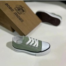 Ymn Ayakkabı Günlük Keten Rahat Yeşil Bebek & Çocuk Sneaker Convers Spor Ayakkabı