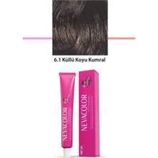 Premium 6.1 Küllü Koyu Kumral - Kalıcı Krem Saç Boyası 50 G Tüp
