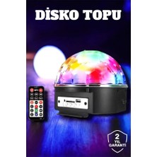Uravas Store Bluetooth ve Uzaktan Kumandalı Çok Renkli Masaüstü Disko Topu