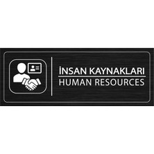 Mayeka İnsan Kaynakları İsimlik Siyah Metal Kapı İsimliği Levhası Yönlendirme Tabelası
