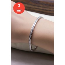 Moda Gümüş 925 Ayar Gümüş Su Yolu Kadın Bileklik