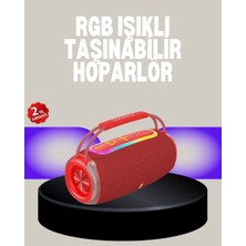 Uravas Store 20W Kablosuz Bluetooth Hoparlör Rgb Işık Efektli Usb/sd/aux Destekli