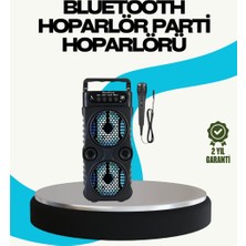 Uravas Store LED Işıklı Kablosuz Hoparlör – Bluetooth Fm Radyolu Taşınabilir Şarjlı