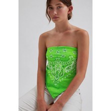 New Obsessions Neon Renkli Koton Kare Bandana