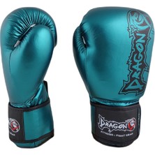 Dragon 30126-P Favela Boks Eldiveni 10 oz Mavi Renkli Muay Thai Boxing Gloves Dayanıklı PU Malzeme