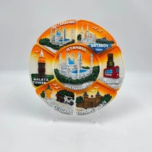 Mevlana Bazaar Sultanahmet Kabartmalı Dekoratif Tabak Masa ve Duvar Dekoru 15 cm