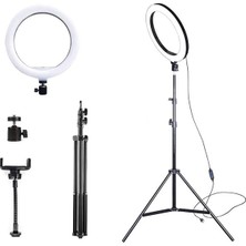 Uravas Store Ally 10 Inch  Halka LED TRIPOD(1.30M)YOUTUBER Video Selfie Stüdyo Makyaj IŞIĞI-(5775)