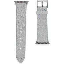 Uravas Store Newface Apple Watch 38MM Starry Taşlı Kordon - Mavi