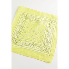 New Obsessions Neon Renkli Koton Kare Bandana