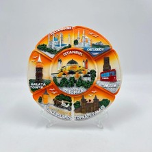 Mevlana Bazaar Ayasofya Kabartmalı Dekoratif Tabak Masa ve Duvar Dekor 15 cm
