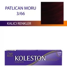 Wella Koleston Patlıcan Moru 3/66 Kalıcı Krem Saç Boyası 60 ml Normal Özellikli Canlı Renkler