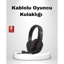 Uravas Store Rahat ve Dayanıklı Mikrofonlu Oyun Kulaklığı – Stereo Ses, Ayarlanabilir Kafa Bandı