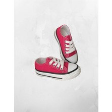 Ymn Ayakkabı Günlük Keten Rahat Fuşya Bebek & Çocuk Sneaker Convers Spor Ayakkabı