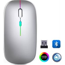 Uravas Store ZR215 CBA100 Rgb Gümüş Şarjlı Mouse
