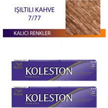 Wella Koleston 2 Adet Işıltılı Kahve 7/77 Kalıcı Saç Boyası Özellikleri ile Canlı Renkler
