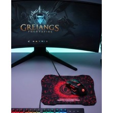 Uravas Store Gaming Mouse Mousepad Seti 3 Dpi Ayarı ve LED Işıklı Ergonomik Yapı