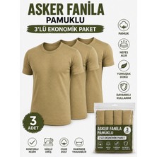 Qulat Asker Fanila 3’lü Paket Pamuk Erkek Atlet (Bedelli Asker Uyumlu)