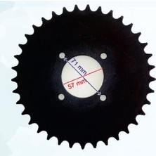 Motobisavm Atv Arka Dişli 520-37T Iç 58 mm 4 Delikli